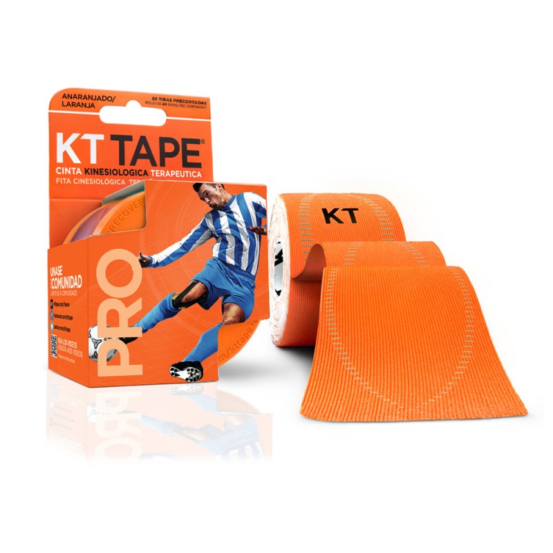 Kt Tape Pre Cortado Pro Sintético Naranja